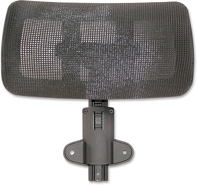 Lorell Mesh High-Back Office Headrest, Black, for use Hi-Back Mesh Chairs, 1 Count