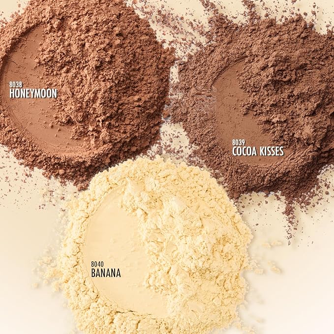 Black Radiance True Complexion Loose Setting Powder, Silky Blendable Formula, Minimizes Imperfections, Long-Lasting Makeup Set(Packaging May Vary) - Banana