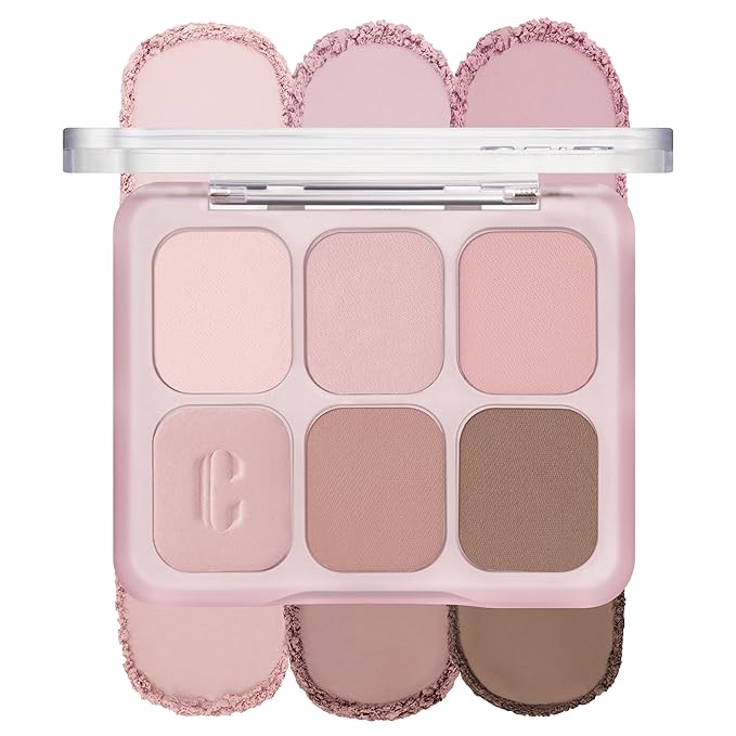 CLIO Muse Master Eyeshadow Palette, Korean Eyeshadow Palette, Soft Lilac Mauve 6-Color Eye Makeup with Matte Satin Shimmer, Blendable Baked Cream Powder Formula (04 LILAC TALK)