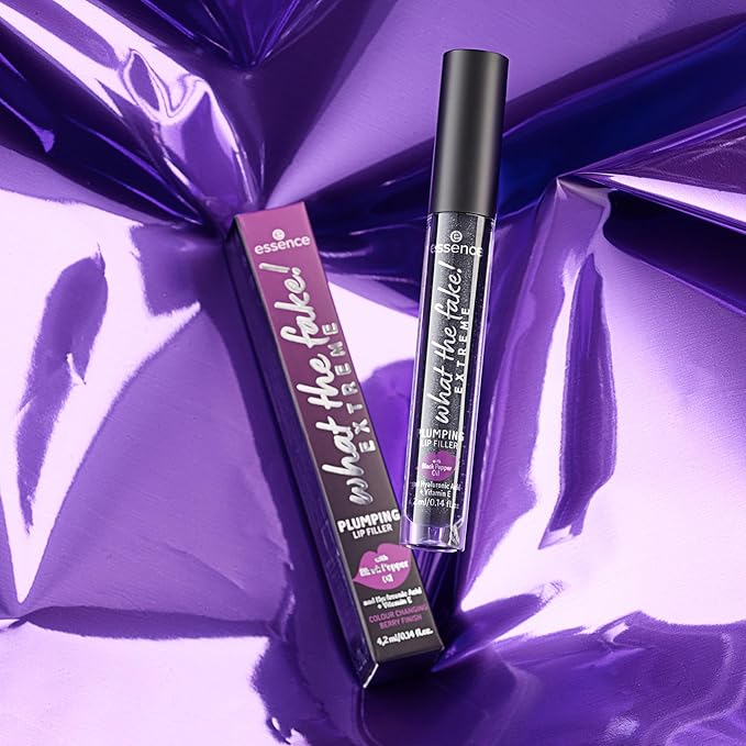 essence | What the Fake! Plumping Lip Filler | Vegan & Cruelty Free Lip Gloss (03 | Pepper Me Up!)