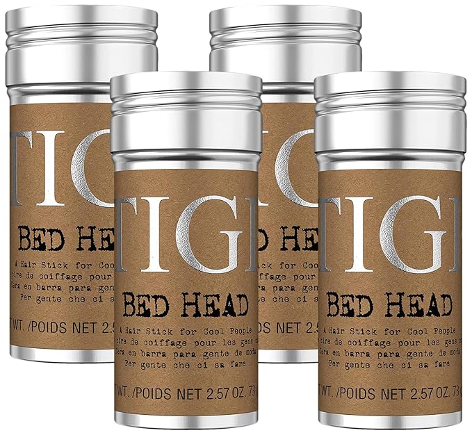 TIGI Bed Head Hair Wax Stick – Strong Hold with Triple Wax Formulation for Slick Back Hair Styling and Smoothing Flyaways, 2.57 oz (Pack of 4)