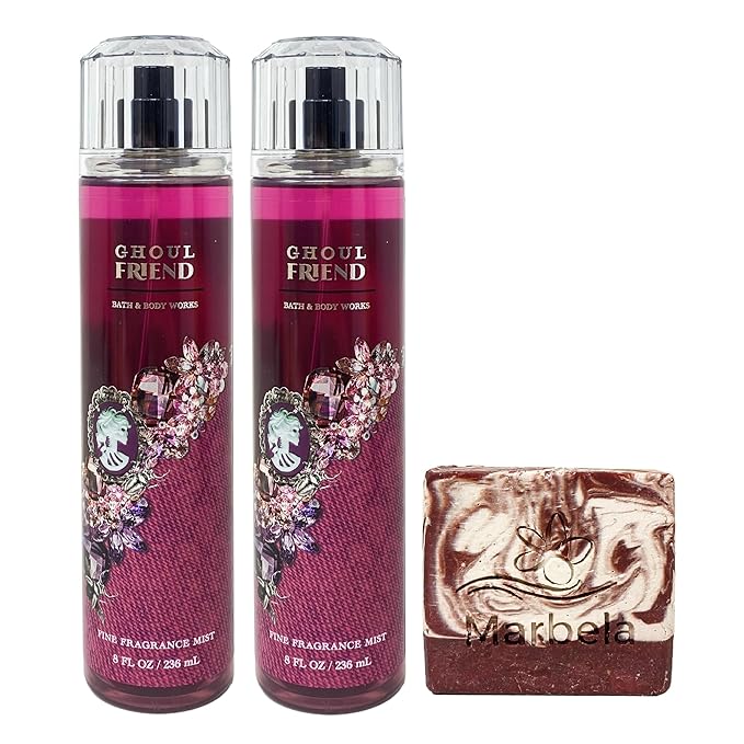 Bath & Body Works Ghoul Friend Set of 2 Fine Fragrance Mists with a Cherry On Top Soap - Full Size