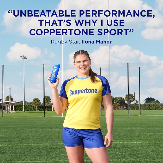 Coppertone SPORT Sunscreen SPF 30 Lotion, Water Resistant Sunscreen, Body Sunscreen Lotion, 7 Fl Oz | Lotion