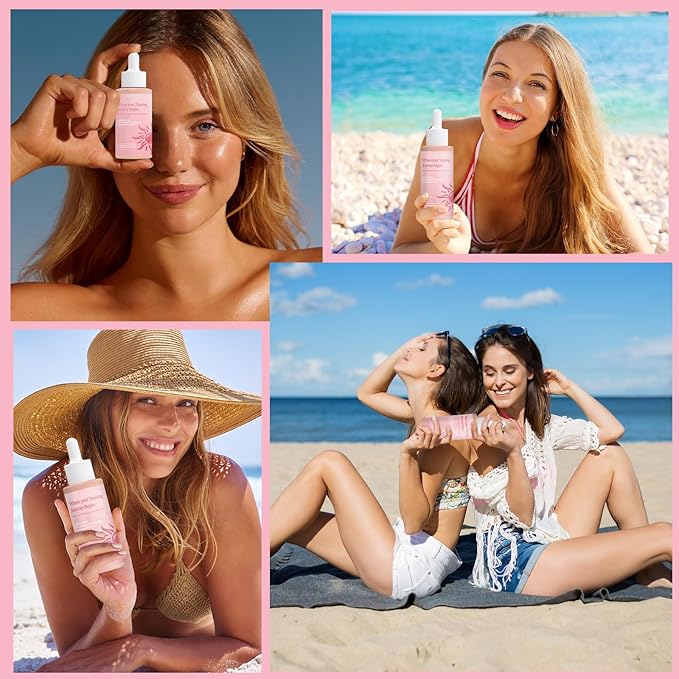 Sunless Tanning Drops,Drinkable Sunless Tanning Drops,Oral Self Tanner for Face & Body,Natural Ingredients For All Skin Types