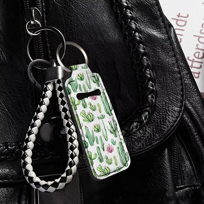 Pensura Chapstick Holder Keychain Fashion 5 Pcs Car Keychain Holder Portable Chapstick Holder Keep from Scratched and Dust