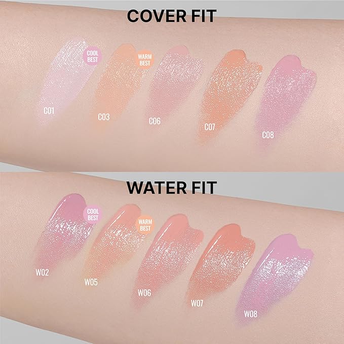 ABOUT TONE Skin Layer Fit Blusher – Semi Matte Cover Fit & Semi Glow Water Fit – High-Fitting Liquid Blush for Longwear Color, Intense Pigment, Smooth Adhesion – Korean Beauty (W05 COCO ROSE)