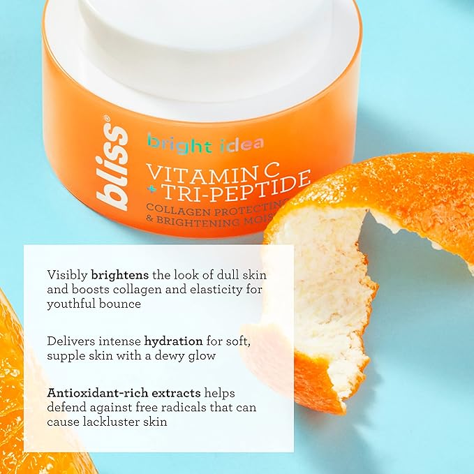 Bliss Bright Idea Vitamin C Toner Pads & Vitamin C + Tri-Peptide Brightening Serum Duo– Antioxidant Skincare Bundle for Radiant Skin – Targets Dark Spots, Uneven Texture, and Dullness – Clean, Vegan,