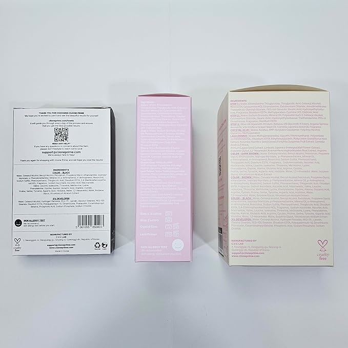 Korean At Home Lash Lift and Color Kit – Temporary Eyelash & Eyebrow Color, Black, Naturally Fades Within 1-2 Weeks, Gentle Vitamin C Formula