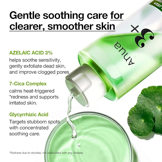 ANUA Pore Care Must-Have Duo, Heartleaf Quercetinol Deep Cleansing Foam & Azelaic Acid 3 CICA Skin Clarifying Toner, Pore Cleansing & Redness Care for Sensitive Skin, Korean Skincare
