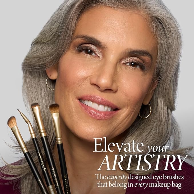 LAURA GELLER NEW YORK Cosmetic Professional Makeup Brushes - Cruelty-Free - 18 Shadow Skills Eyeshadow Brushes (4 Pack)