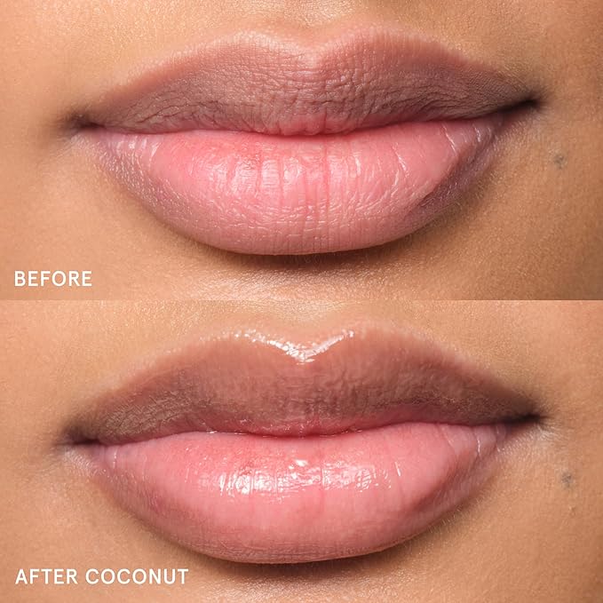 Glossier Balm Dotcom Hydrating Lip Balm - Universal Salve, Up to 12Hr Moisture - Lanolin, Beeswax & Castor Oil for Dry Lips, Cuticles & Skin - Coconut, Clear Untinted, 15ml