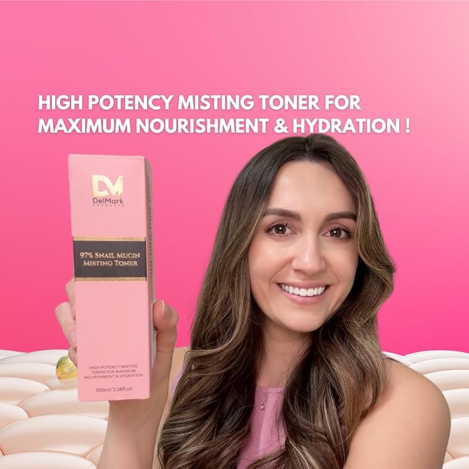 Snail Mucin 97% Misting Toner - 100 mL, High Potency MIsting Toner for Maximum Nourishment & Hydration - Korean Skincare