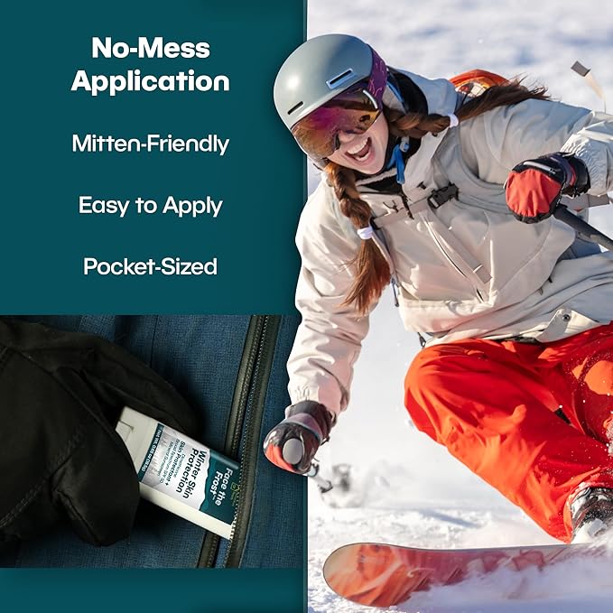 Adventure Ready Mineral Sunscreen Stick for Face - SPF 50 Broad Spectrum with Zinc Oxide & Dimethicone for Winter Skin Protection - Nourishing Butter Blend - Paraben and Fragrance Free, 0.65 oz