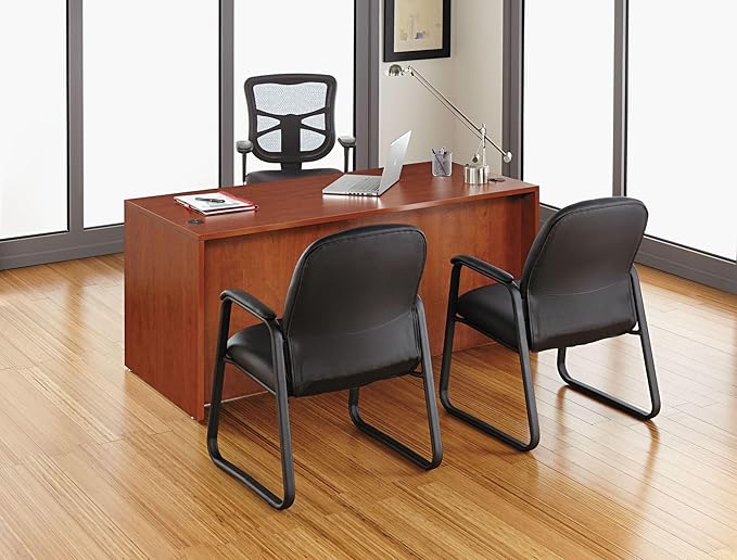 Alera Elusion Series Mesh High-Back Multifunction Chair, Black