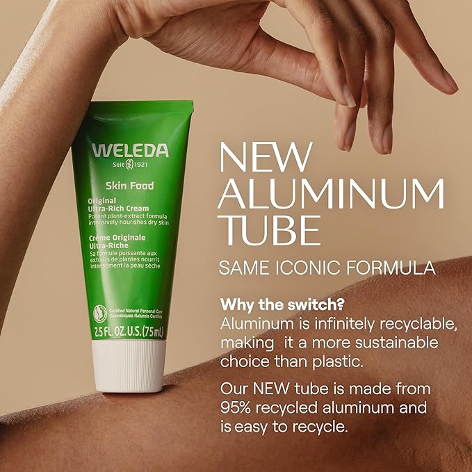 Weleda Skin Food Original Ultra-Rich Body Cream,1 Fluid Ounce,Plant Rich Moisturizer with Pansy,Chamomile and Calendula,(Pack of 2)
