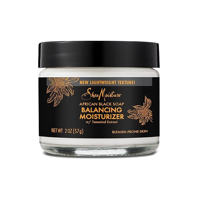 SheaMoisture Balancing Moisturizer for Dry Skin African Black Soap with Shea Butter 2 oz