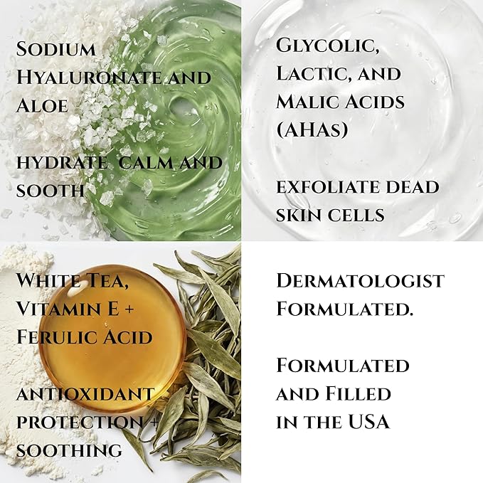 DERMAdoctor Exfoliating Toner Pads - Illuminating Chemical Peel for Face - Vitamin C Glycolic, Lactic Acid - AHA & BHA Liquid Exfoliant Pore Pads for Wrinkles Uneven Skin Tone Enlarged Pores -30 Pack