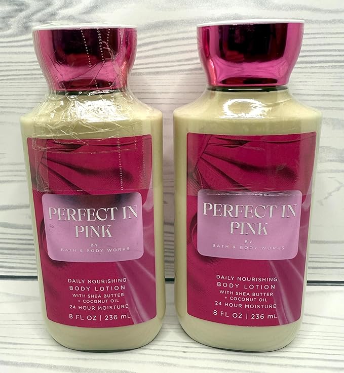 Bath & Body Works Body Perfect In Pink Lotion 8 Ounces Each Pack of 2