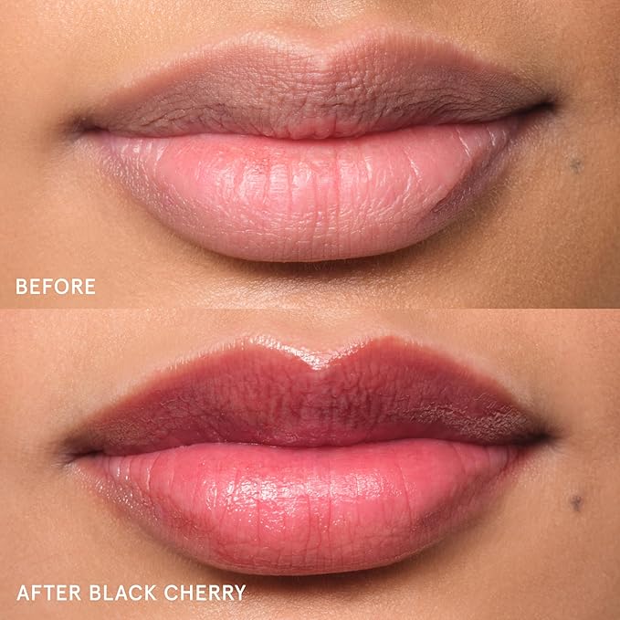 Glossier Balm Dotcom Hydrating Tinted Lip Balm - Universal Salve, Up to 12Hr Moisture for Dry Lips, Cuticles & Skin - Lanolin, Beeswax & Castor Oil - Black Cherry, Burgundy Tint, 15ml