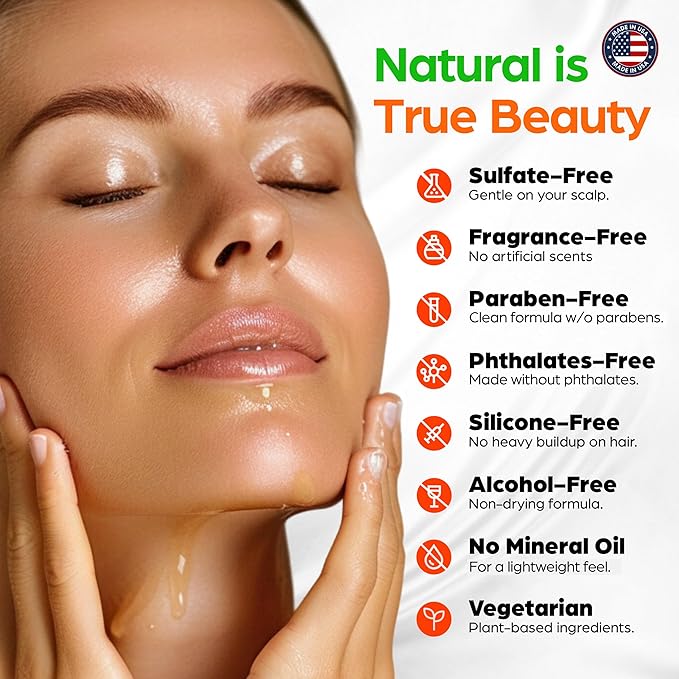 Organic Castor Oil For Face Moisturizer, Eyes, Eyelashes, Eyebrows, Wrinkles with Jojoba, Rosehip, Grapeseed, Squalane, Palmarosa, Bergamot and Vitamin E for Gentle Skin, Men & Women 1oz
