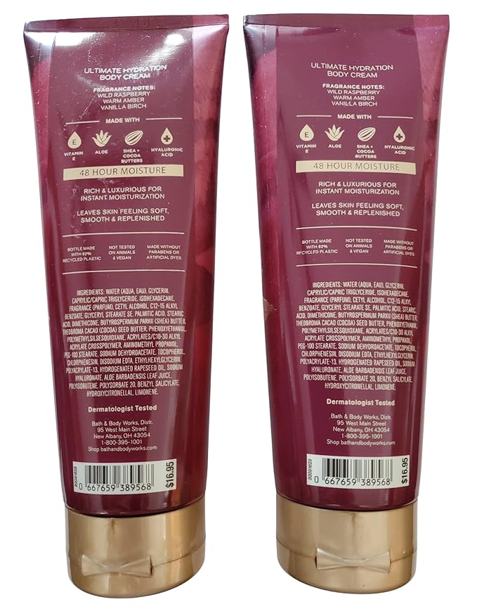 Bath & Body Works Autumn Drive Ultimate Hydration Body Cream 8 Ounces Pack of 2