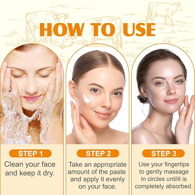 Beef Tallow for Skin, Beef Tallow and Honey Balm for Skin & Face Deeply Nourishing Face Body Moisturizer, for Dry Care & Anti-Aging- 60g