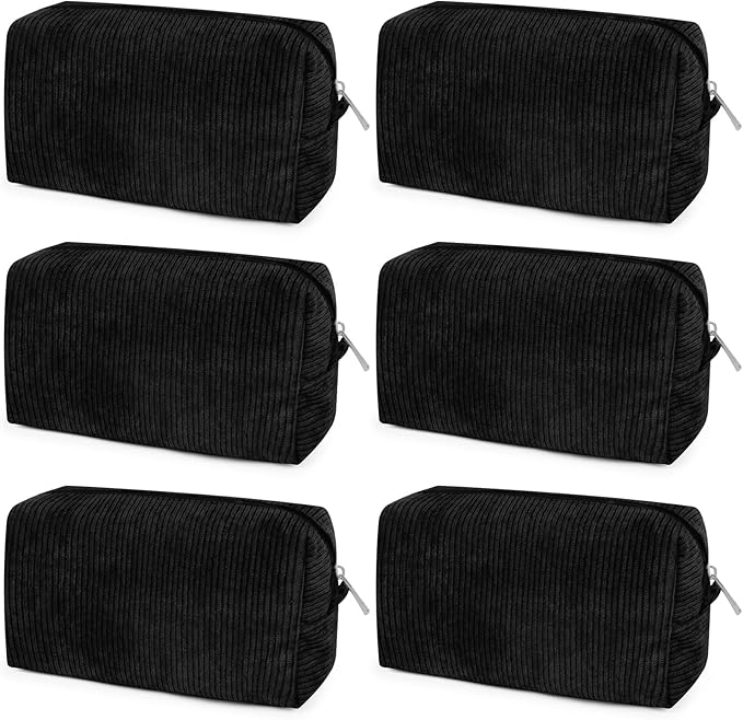 SOIDRAM Makeup Bag Preppy Cosmetic Bag Bulk Makeup Pouch Personalize Travel Toiletry Bag Organizer Cute DIY Makeup Brushes Storage Bag for Women