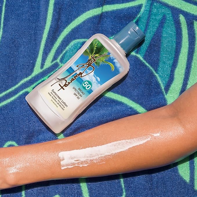 Panama Jack Sunscreen Suntan Lotion - SPF 50, Broad Spectrum UVA/UVB Protection, PABA, Paraben, Gluten & Cruelty Free, 6 FL OZ (Pack of 2)
