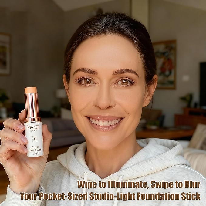 Tinted Foundation Stick, Balm to Cream Foundation with Light to Medium Coverage, Infused with Hydrating Ingredients, Light 02, 0.25 oz