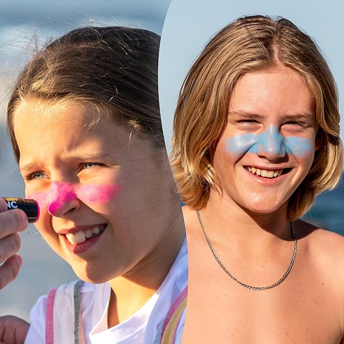 Sun Zapper Zinc Sunscreen Stick Beach 4-Pack SPF 50+ – Mineral Sunscreen Sticks for Face, Water Resistant Zinc Sunblock for Kids and Family, Travel Size 12g (0.42 oz), Australian Made