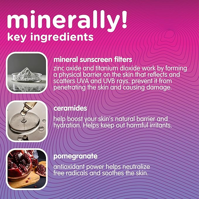 L-UV minerally! SPF 50 Sunscreen Spray, Broad-Spectrum Protection for UVA/UVB, Sensitive Skin Safe, Water-Resistant, Lightweight, Reef-Safe, Toxin-Free, Eco-Friendly Packaging, 6 oz