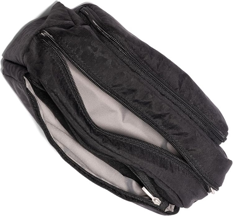 Pocket Cosmetic with Brush Organization - Lightweight 9.4”x5.5”x3.5” Makeup Bag - Travel Essentials Makeup Organizer