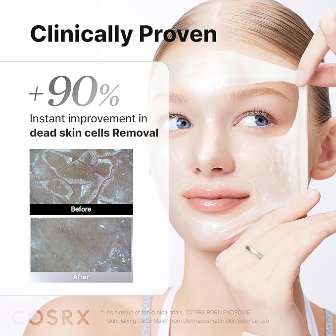 COSRX PDRN EXOSOME Glaze Wrapping Mask with SALMON DNA PDRN, Easy Peel-Off Overnight Mask for Glass Skin, Firmness, Elasticity & Skin Texture Care,1.69 fl. Oz, Korean Skin Care
