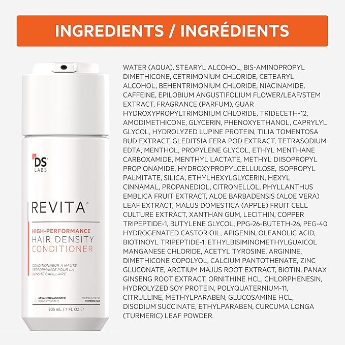 DS Labs For Men & Women Revita Conditioner - Scalp Refreshing Hydration for Fuller Looking, Weightless Hydration, Caffeine, Turmeric, Sulfate & Silicone Free, Color Safe, 100 mL