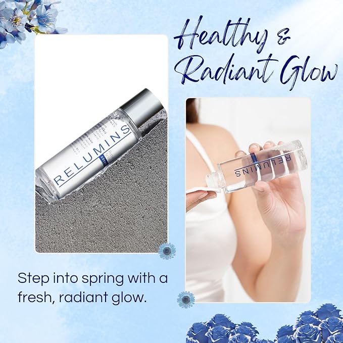 Relumins Advance White Intensive Repair Solution, Spring Glow Essentials – Clarifying Toner for Face, Gentle Exfoliating Astringent for Smoother, Even-Looking Skin, Daily Skincare 100ml