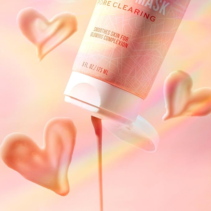 Freeman Exotic Blends French Pink Clay Peel-Off Face Mask, Pore Clearing Facial Mask, Detoxifies & Removes Impurities, Clean Skincare, For Normal & Combination Skin, 6 fl. oz./175 ml. Tube