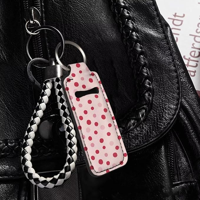 Pensura Chapstick Holder Keychain Fashion 5 Pcs Car Keychain Holder Portable Chapstick Holder Keep from Scratched and Dust