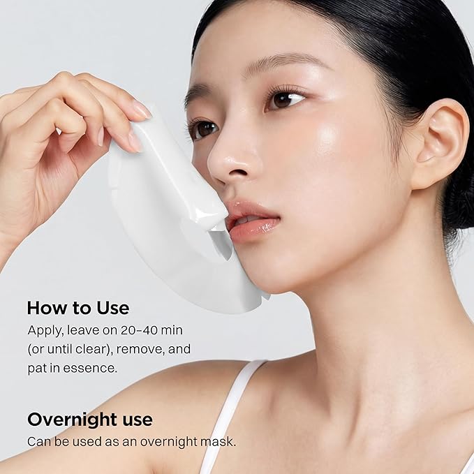 DERMAL Hydrogel Melting Mask Variety Pack 7 Sheets - Korean Overnight Face Mask Set with Collagen, Hyaluronic, PDRN, Vitamin, Rice Ceramide, Peptide, Cica - Glass Skin Jelly Gel K-Beauty Ritual