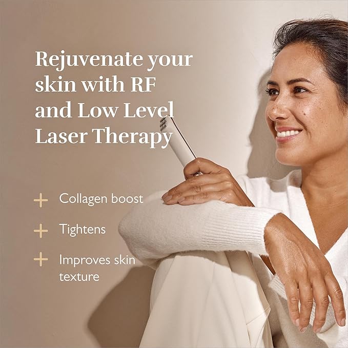 Silk’n Titan Mini At-Home 3-in-1 Radio Frequency Skin Tightening Device, Combines RF with Low-Level Laser Therapy & Red Light Therapy, with Thermal Sensor, for Smaller Areas, Cordless