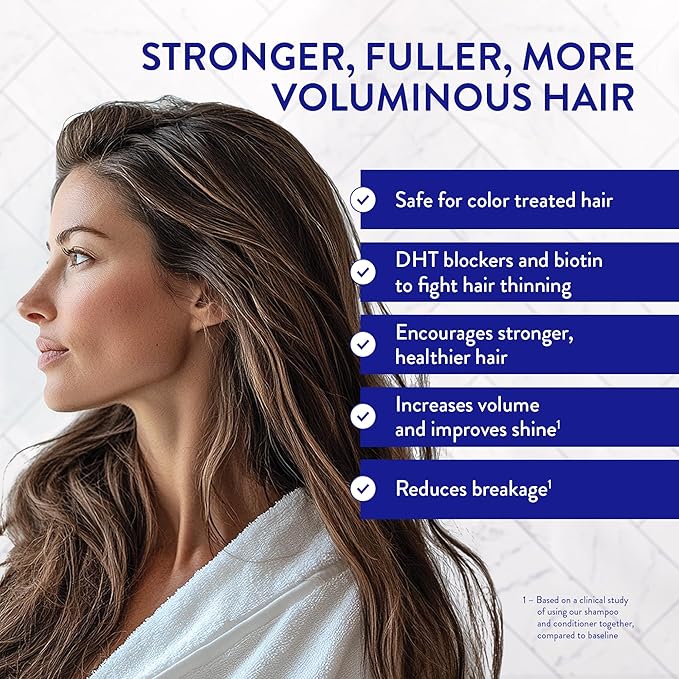Routine Wellness Anti-Thinning Deep Conditioner for Thinning Hair to Reduce Breakage - CLINICALLY TESTED Formula with DHT Blockers Saw Palmetto, Nettle Oil - Lavender & Lily Conditioner