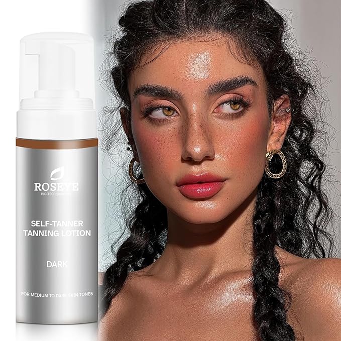 Self Tanner Tanning Lotion for Natural Glow - Lightweight, Streak-Free Sunless Tan with Aloe Vera & Coconut Oil, Quick-Dry Moisturizing Formula for All Skin Tones (4.06 Fl oz)