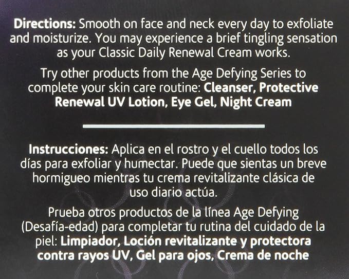 Olay Age Defying Classic Daily Renewal Cream, Face Moisturizer, 2 Oz (Pack of 3)