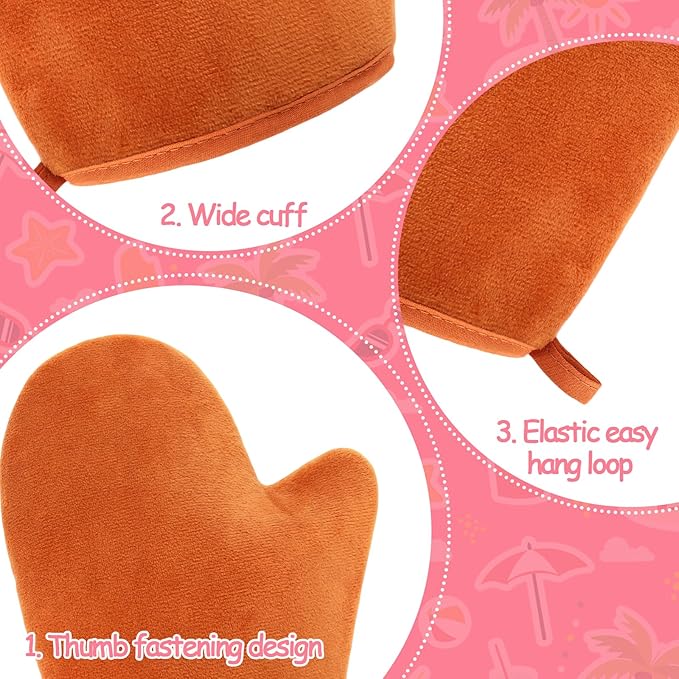 Sunscreen Applicator for Kids,3PCS Reusability Suns Creen Glove Applicator,Sunscreen Mitt Sunblock Lotion Applicator Brush,Beach Vacation Essentials,Summer Beach Day Accessories Must Haves