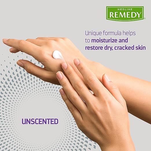 Medline Remedy Specialized Skin Cream, Unscented (4 fl oz), 1.5% Dimethicone, Nourishing Moisturizer for Dry Skin, Paraben-free, and Hypoallergenic Body Cream, Daily Lotion for Dry and Sensitive Skin
