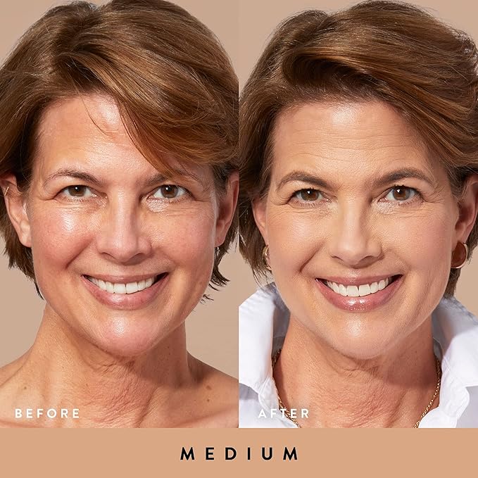 LAURA GELLER NEW YORK Quench-n-Tint Tinted Moisturizer - Sheer to Light Buildable Coverage - Natural Glow Finish - Lightweight Formula with Hyaluronic Acid, 04 Medium