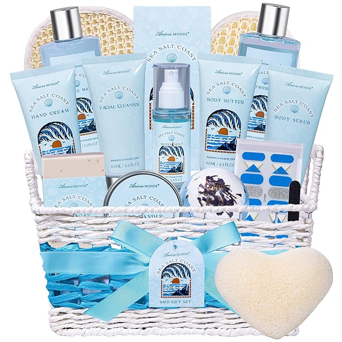 Gifts for Women, Birthday Gifts for Women, Bath and Body Gift Set, Self Care Gifts Spa Gift Baskets, Relaxing Bath Set for Mom, Girlfriend, Sister, Female Friends, Coworker