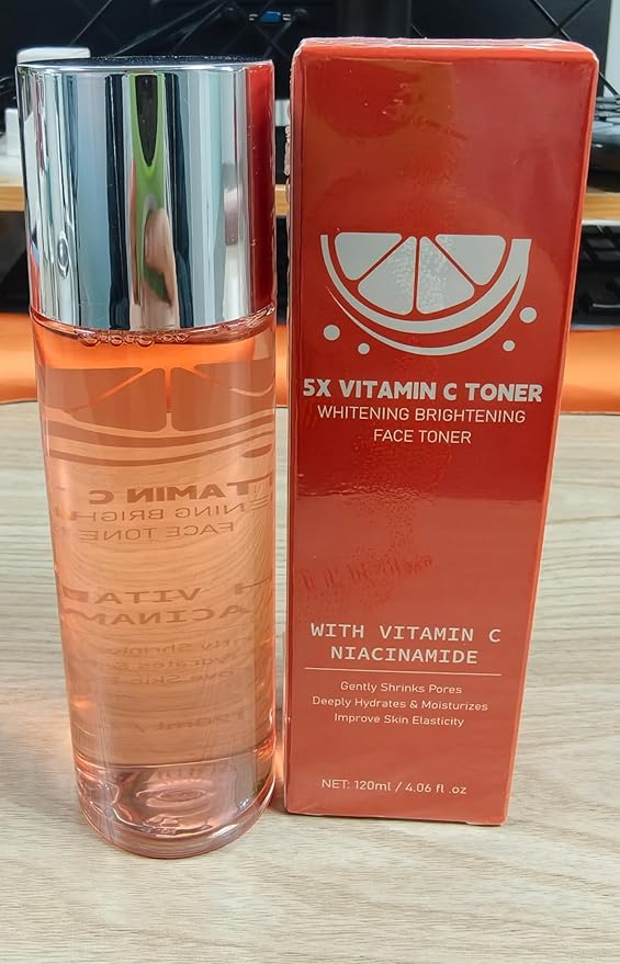Toner for Face, with Vitamin C Niacinamide Gentiana Scabra Extract, Even Skin Tone, Pore Minimizing, Oil Control,Locks in Moisture,4.06 fl.oz