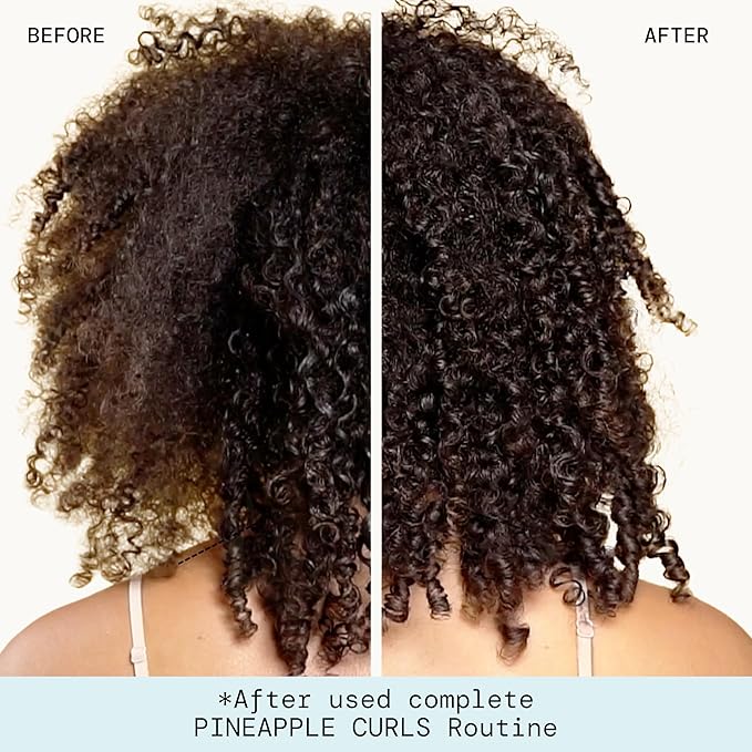 Pacifica Beauty, Pineapple Curls Defining Natural Conditioner, For Curly, Coily and Textured Hair Types, Pineapple Scent, Sulfate & Silicone Free, 100% Vegan & Cruelty Free, (Pack of 2)