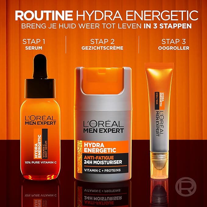 L'Oreal Paris Men Expert Hydra Energetic Daily Anti-Fatigue Moisturizing Lotion, 1.6 Ounce