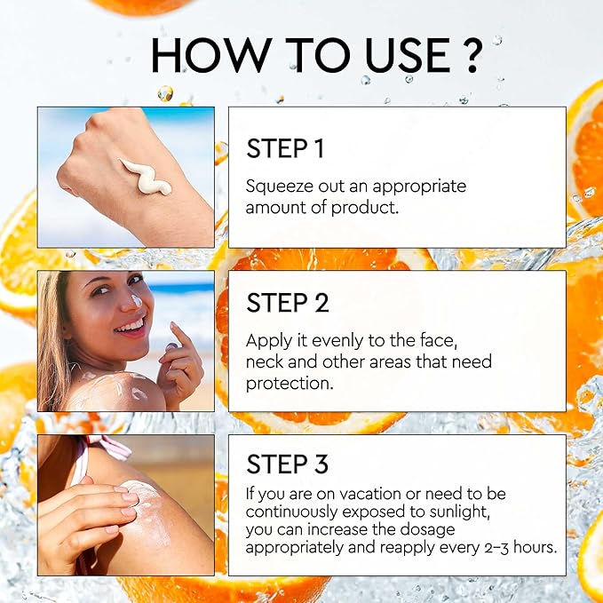 Sunscreen SPF 50 - Dry Waterproof Non-Greasy Broad Spectrum Body & Face Sunscreen Lotion for Sensitive Skin - On-the-Go Days Fast-Absorbing, Water and Sweat Resistant (Travel-Size Sunscreen)